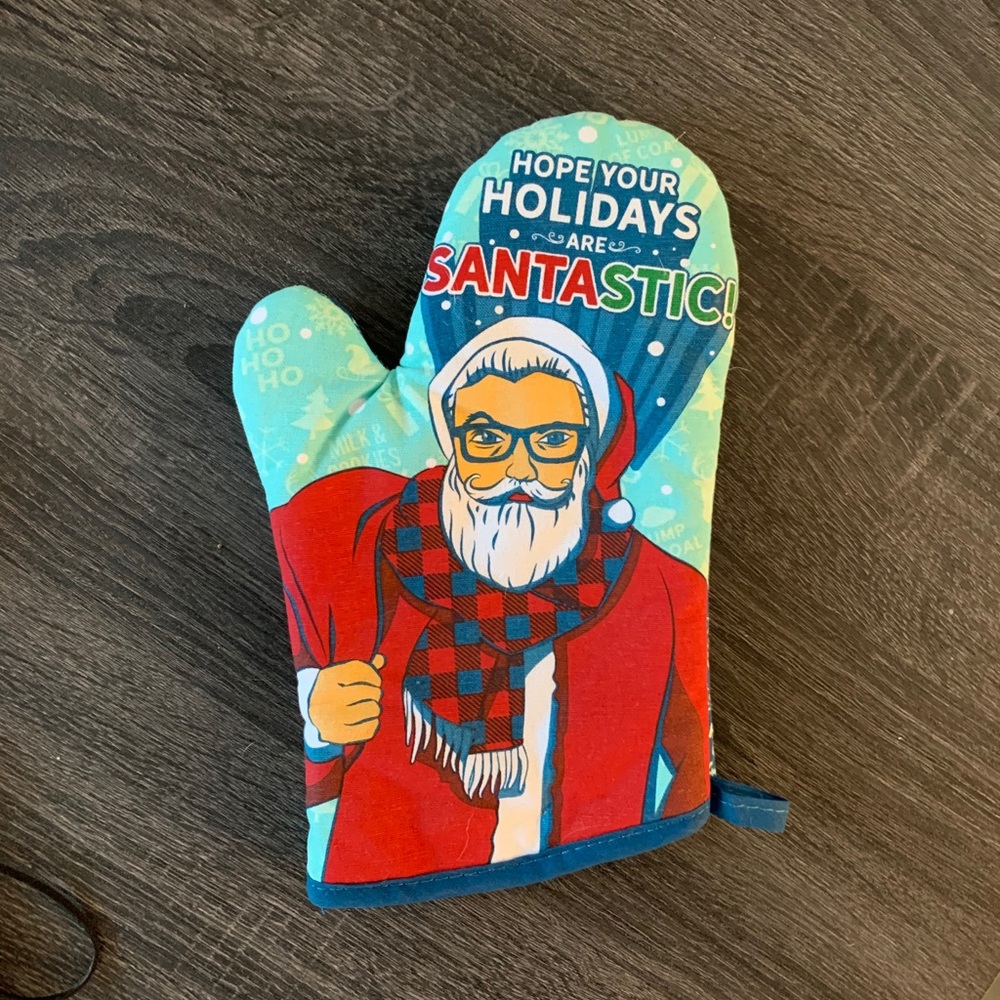 Hipster Santa Oven Mitt